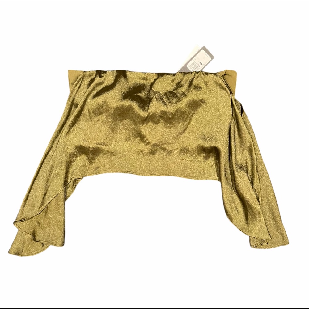 Guess crop top flows sleeves size M